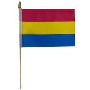 PANSEXUAL Pride Mini Stick Flag LGBT LGBTQ+ Gay Small Hand Held Party Parade